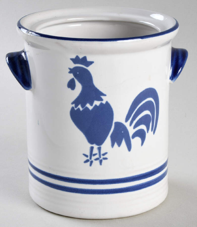 Country Blue Sugar Bowl No Lid by International House-1