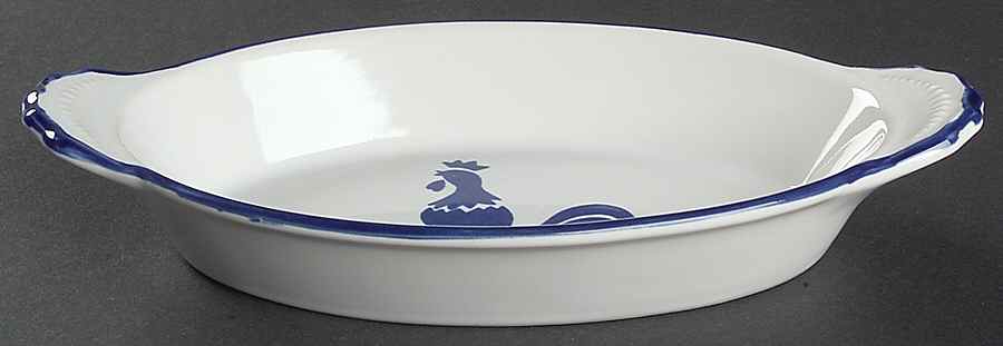 Country Blue 8" Augratin by International House-1