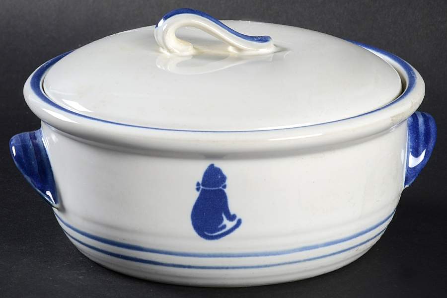 Country Blue Individual Casserole & Lid by International House-1