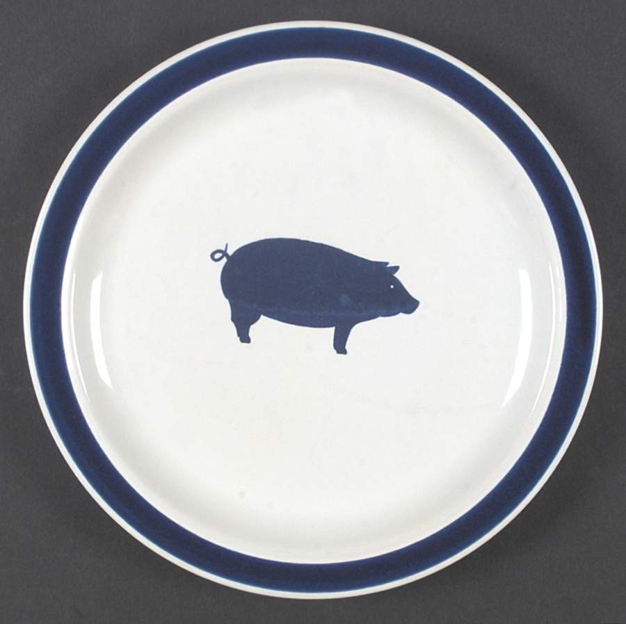 Country Blue Dinner Plate by International House-1