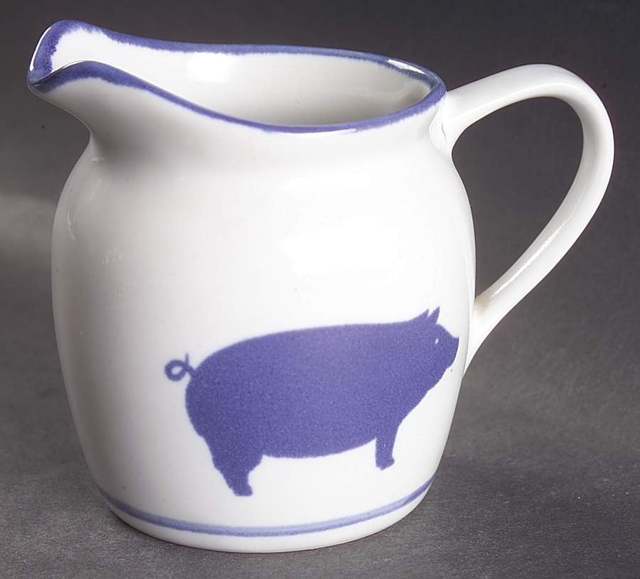 Country Blue Creamer by International House-1
