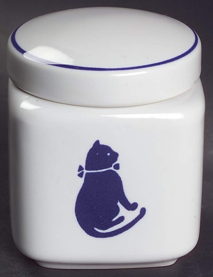 Country Blue 3" Storage Jar & Lid by International House-1