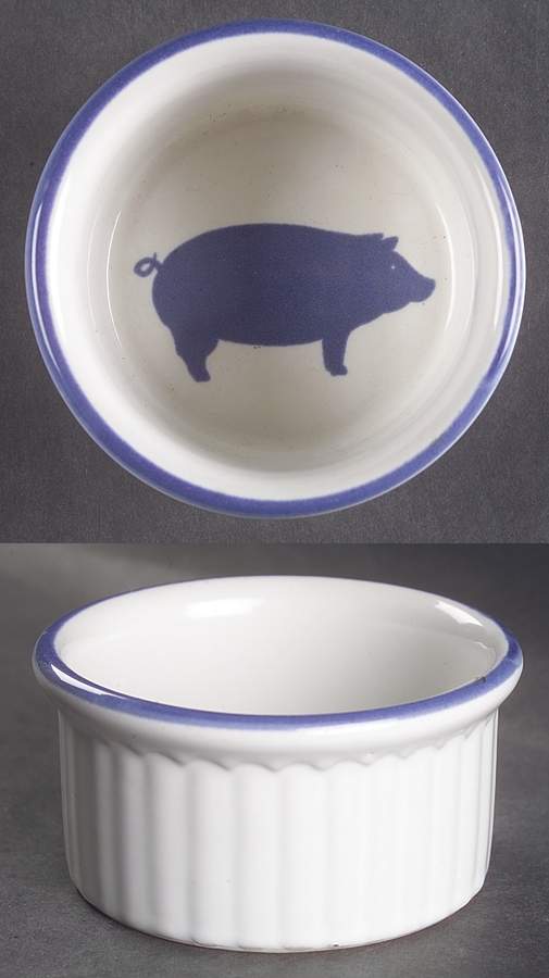 Country Blue Ramekin by International House-1