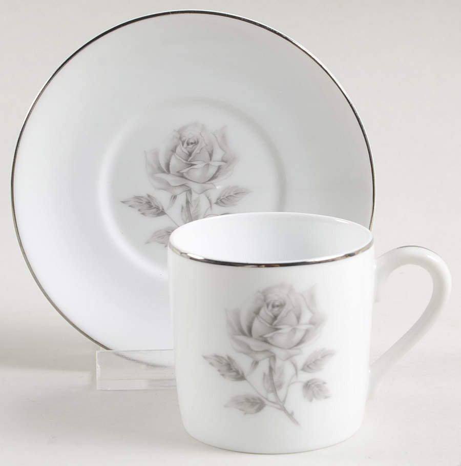 Allure Flat Demitasse Cup & Saucer Set by International-1