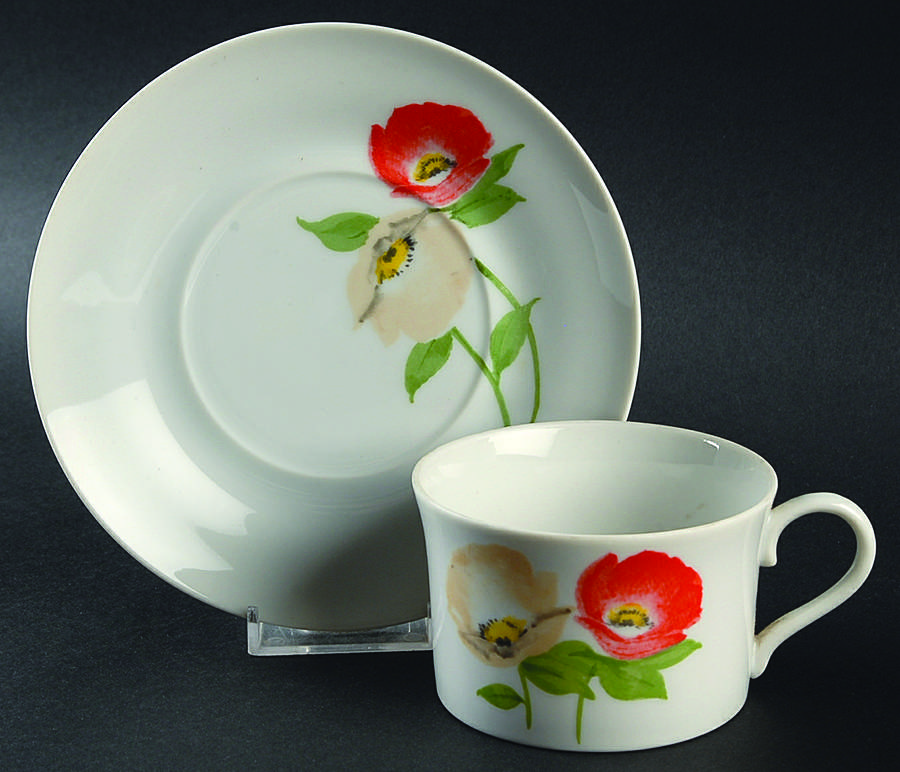Antoinette Flat Cup & Saucer Set by International-1