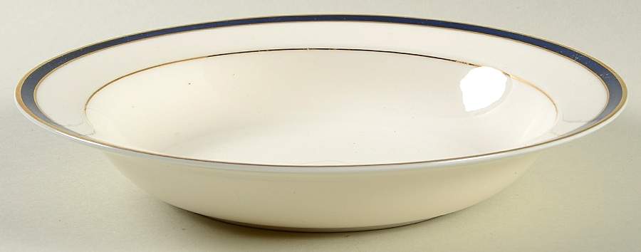 Aristocrat Blue Rim Soup Bowl by International-1
