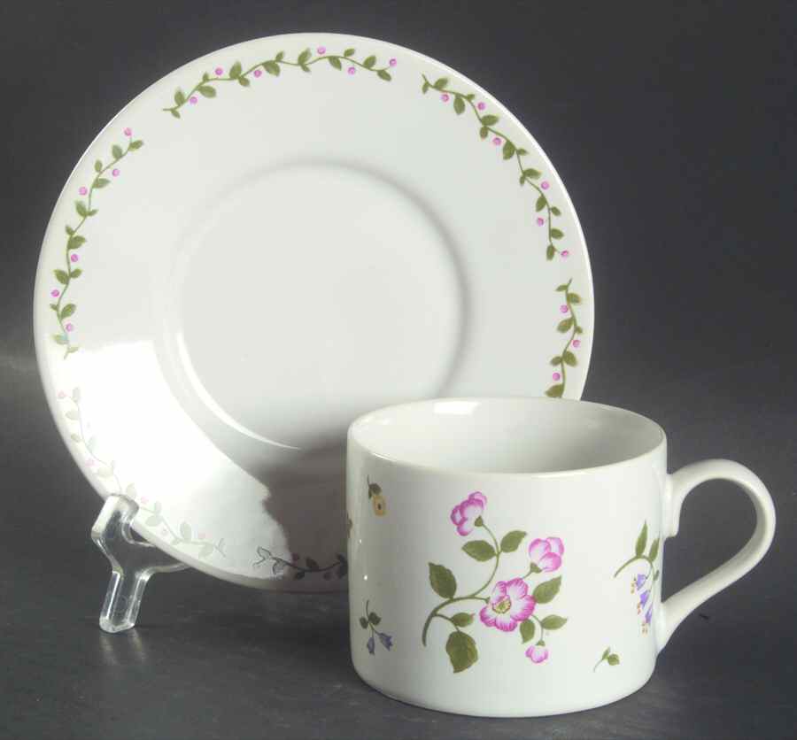 Chateau Flat Cup & Saucer Set by International-1