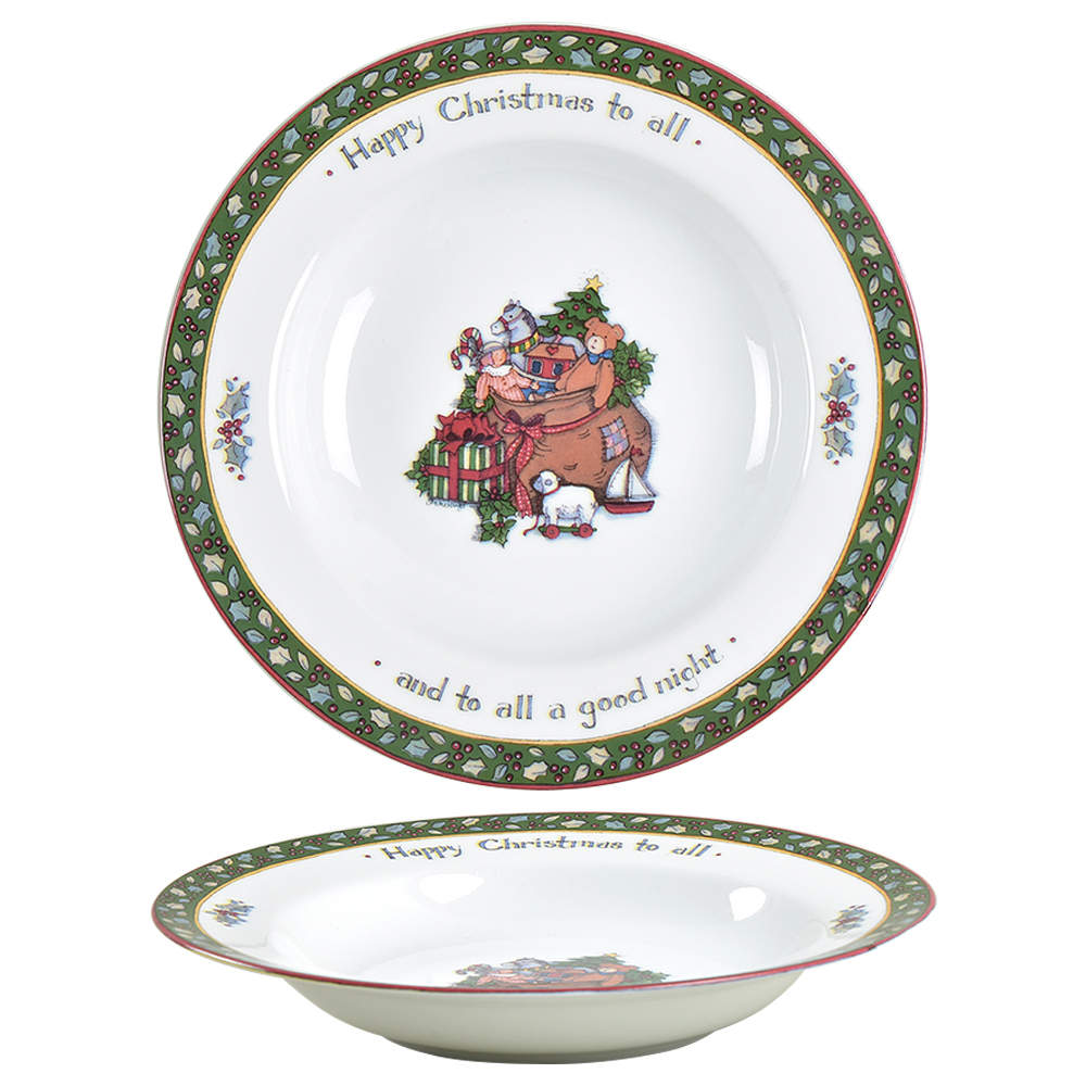 Christmas Story Rim Soup Bowl by International-1