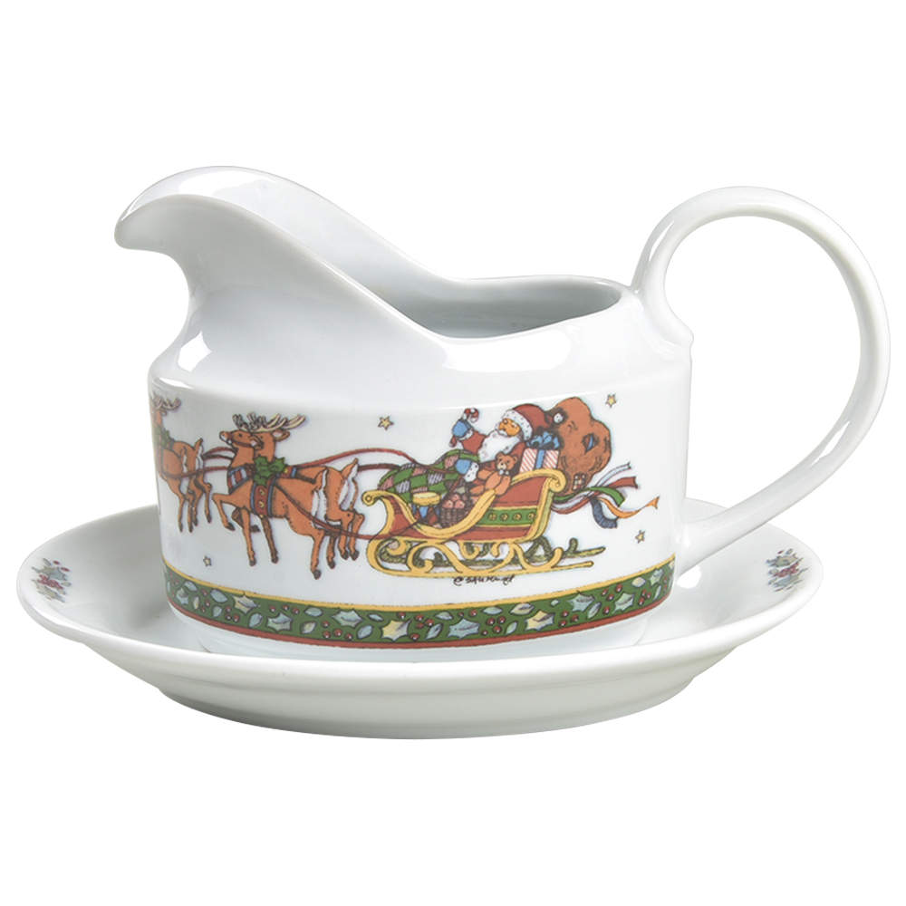 Christmas Story Gravy Boat & Underplate/Relish by International-1