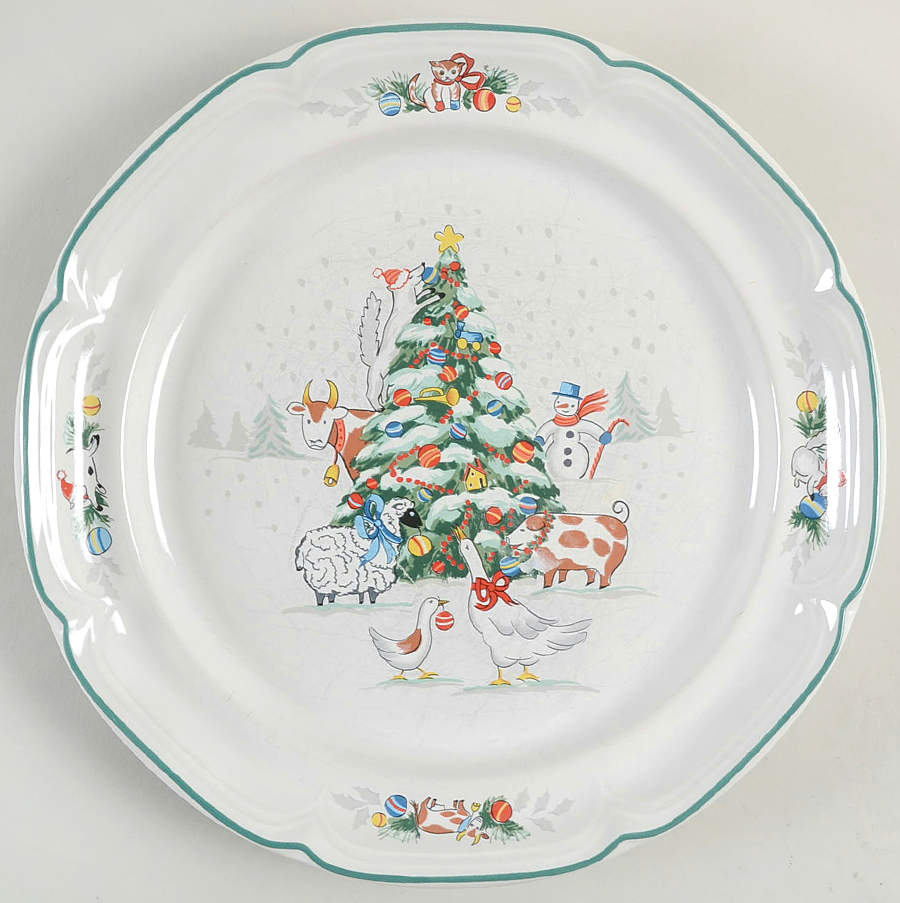 Country Christmas Dinner Plate by International-1