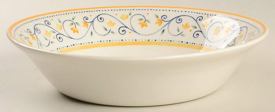 Country Dots 9" Round Vegetable Bowl by International-1