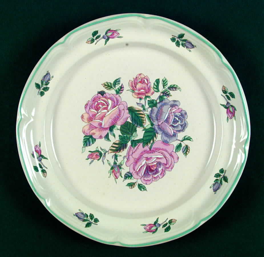 Cottage Rose Dinner Plate by International-1