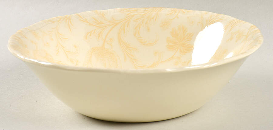 Damask Ivory Coupe Cereal Bowl by International-1