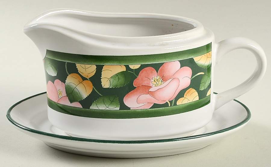 Duet Forest Gravy Boat & Underplate by International-1