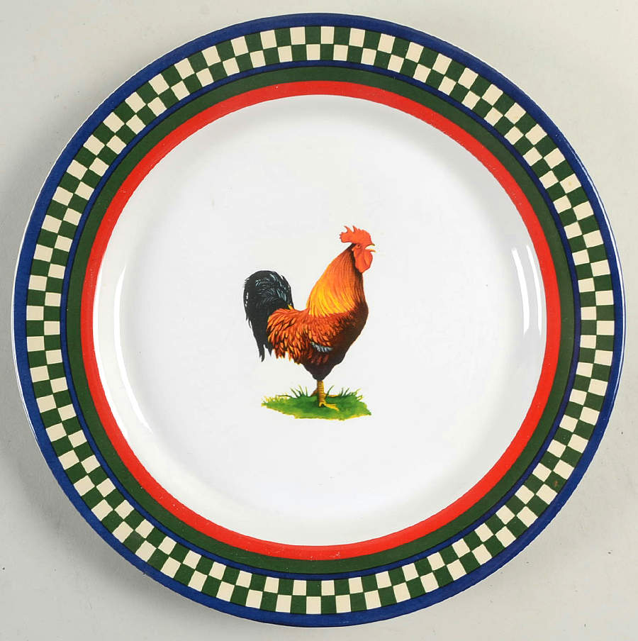 Ella's Rooster Dinner Plate by International-1