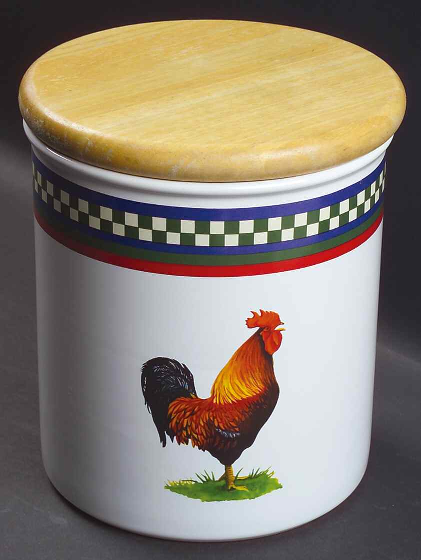 Ella's Rooster Extra Large Canister & Lid by International-1