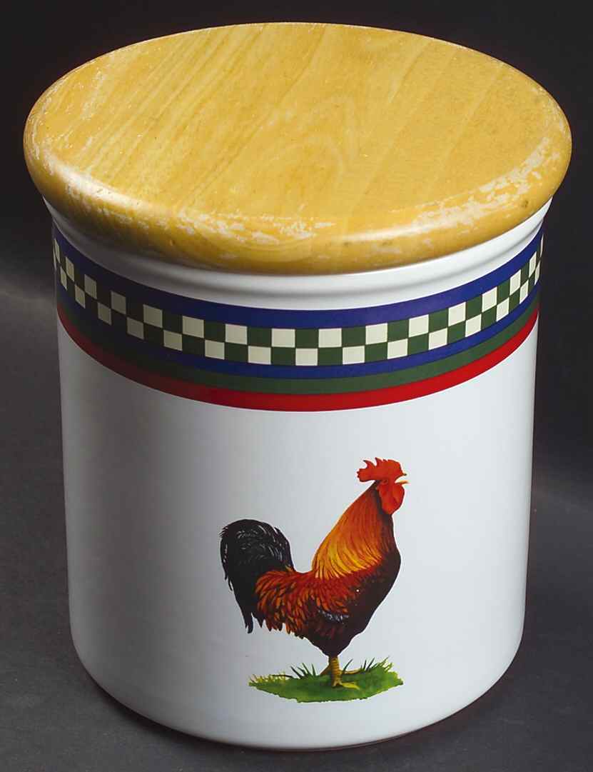 Ella's Rooster Large Canister & Lid by International-1
