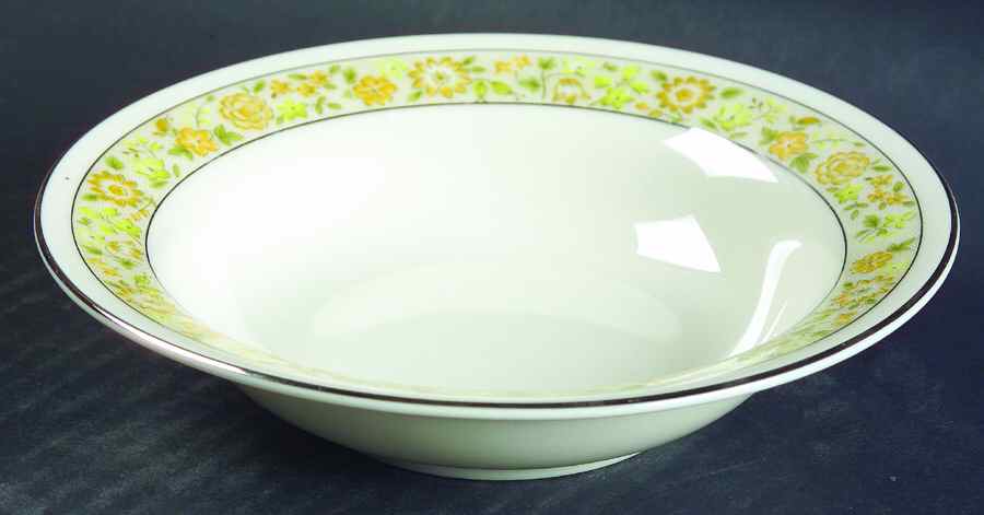 Flower Song Rim Fruit/Dessert (Sauce) Bowl by International-1