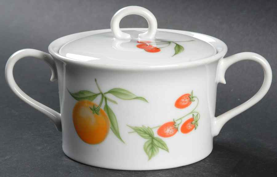 Fruit Cup Sugar Bowl & Lid by International-1