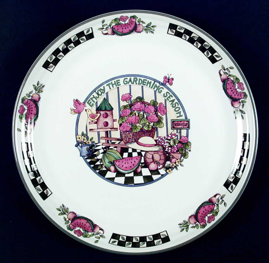Gardening Season Dinner Plate by International-1
