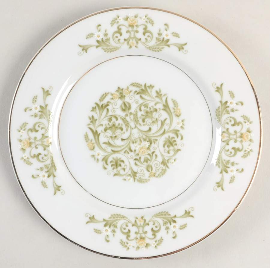 Golden Scroll Bread & Butter Plate by International-1