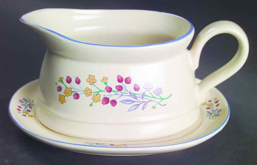 Hickory Hill Gravy Boat & Underplate by International-1
