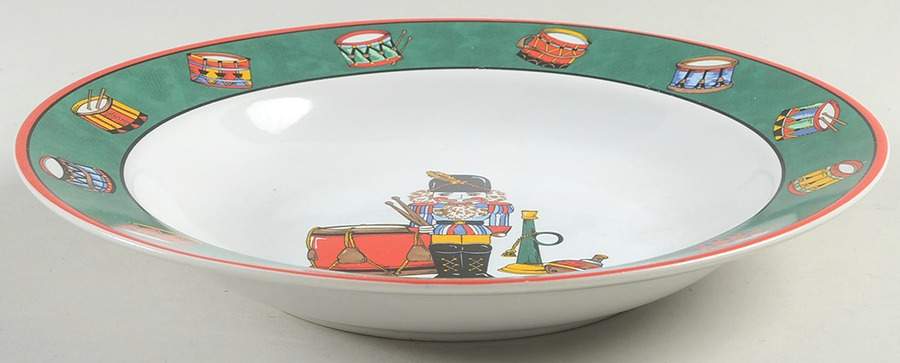 Holiday Spirit Large Rim Soup Bowl by International-1