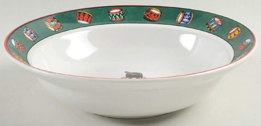 Holiday Spirit 9" Round Vegetable Bowl by International-1