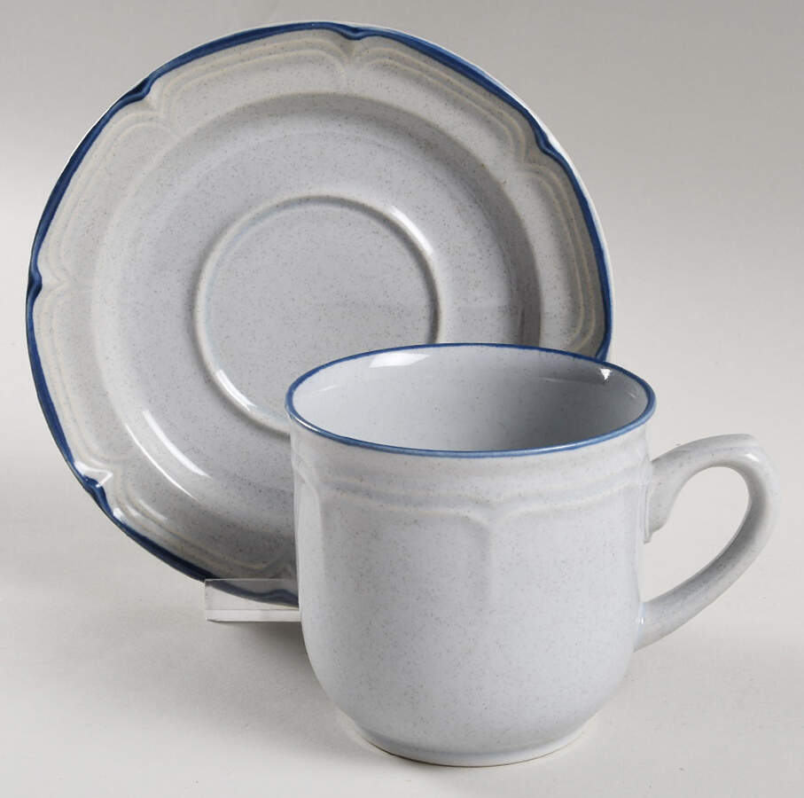 Jennifer Flat Cup & Saucer Set by International-1