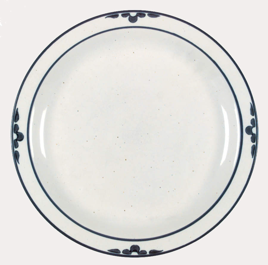 Midnight Flower Dinner Plate by International-1