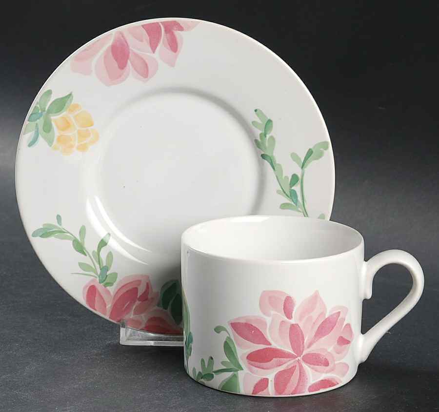 Mystique Flat Cup & Saucer Set by International-1