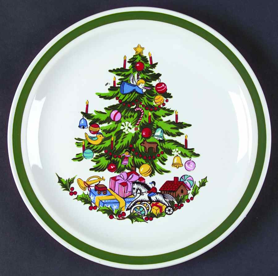 Noel (Band 1-8" From Edge) Salad Plate by International-1