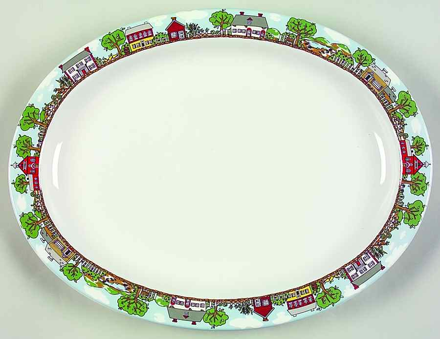 Old Salem 14" Oval Serving Platter by International-1