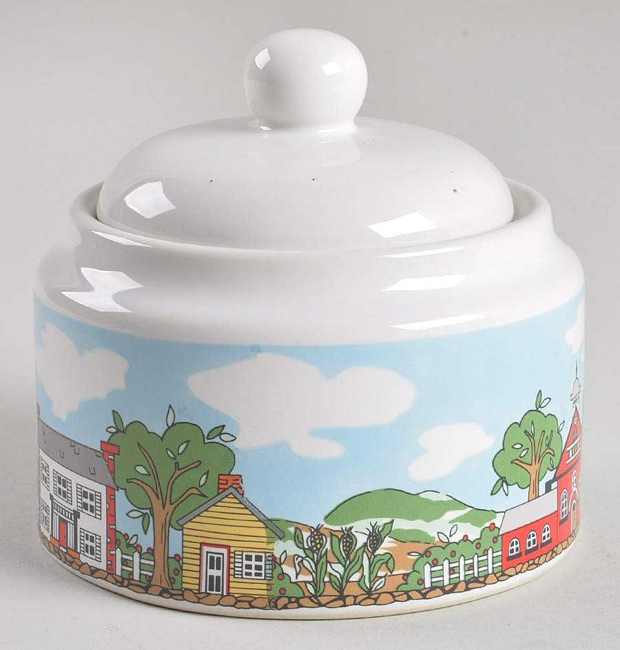 Old Salem Sugar Bowl & Lid by International-1