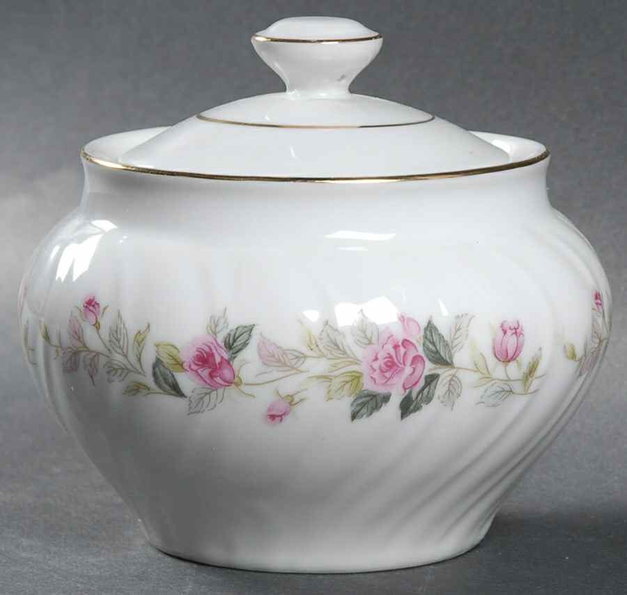 Regal Rose Sugar Bowl & Lid by International-1