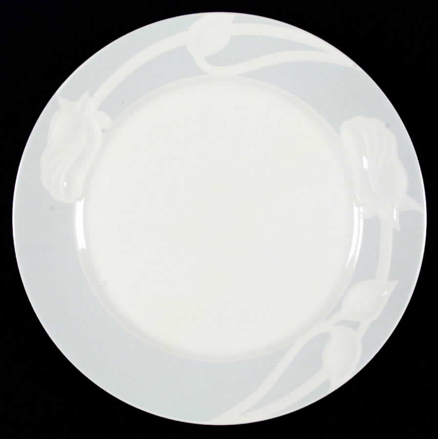 Shadow Rose Blue Dinner Plate by International-1