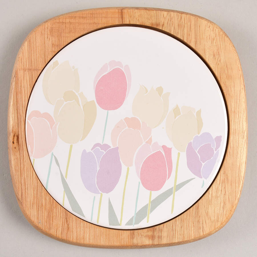 Spring Up Wood Frame Trivet by International-1