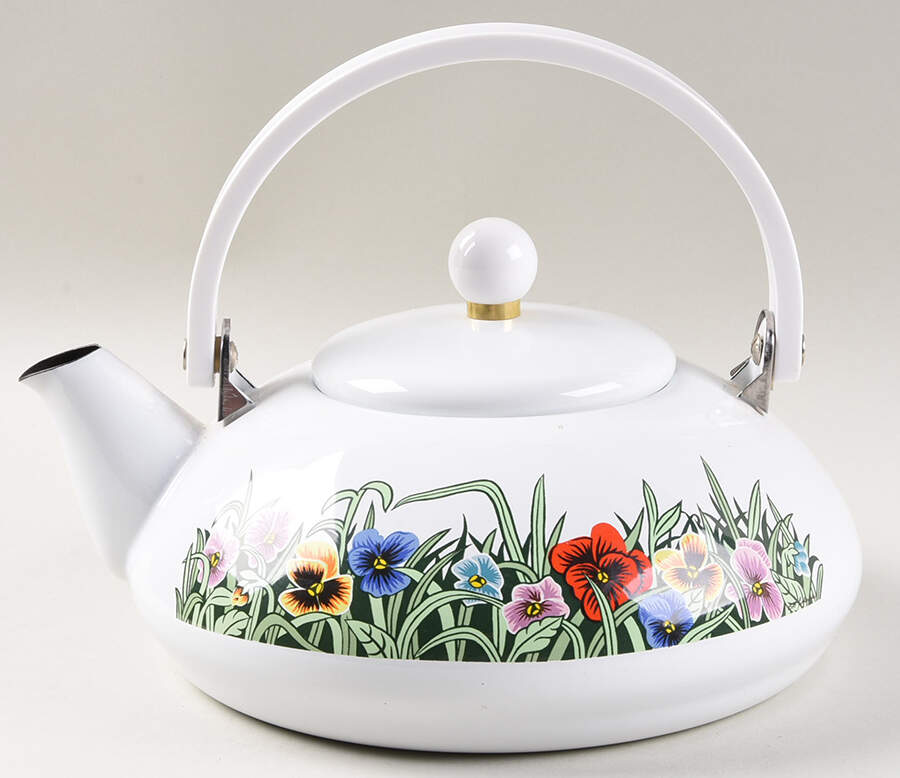 Velvet Faces Kettle & Lid by International-1