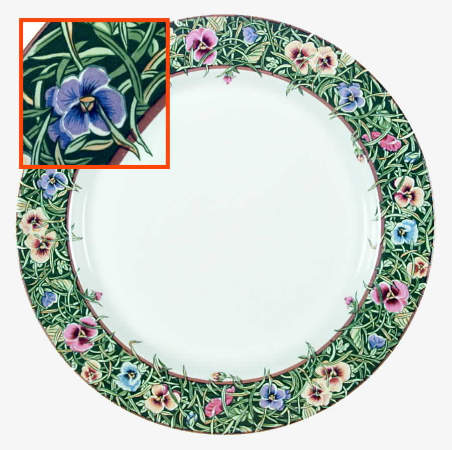 Velvet Faces Dinner Plate by International-1