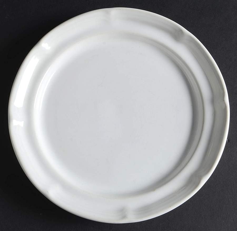 White Ice Salad Plate by International-1
