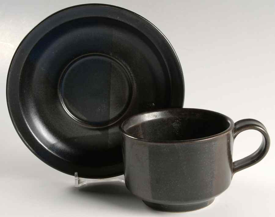 Blue Ridge Flat Cup & Saucer Set by Iron Mountain-1