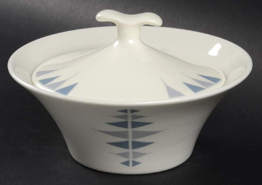 Pyramids Sugar Bowl & Lid by Iroquois-1