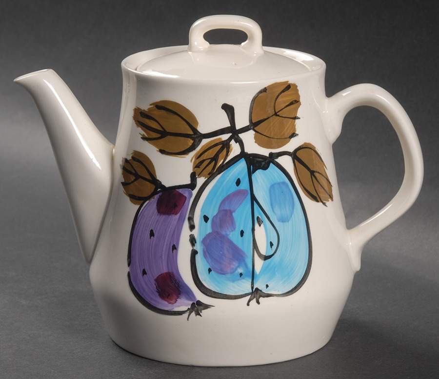 Forbidden Fruit (Jamaica) Teapot & Lid by Island Worcester-1