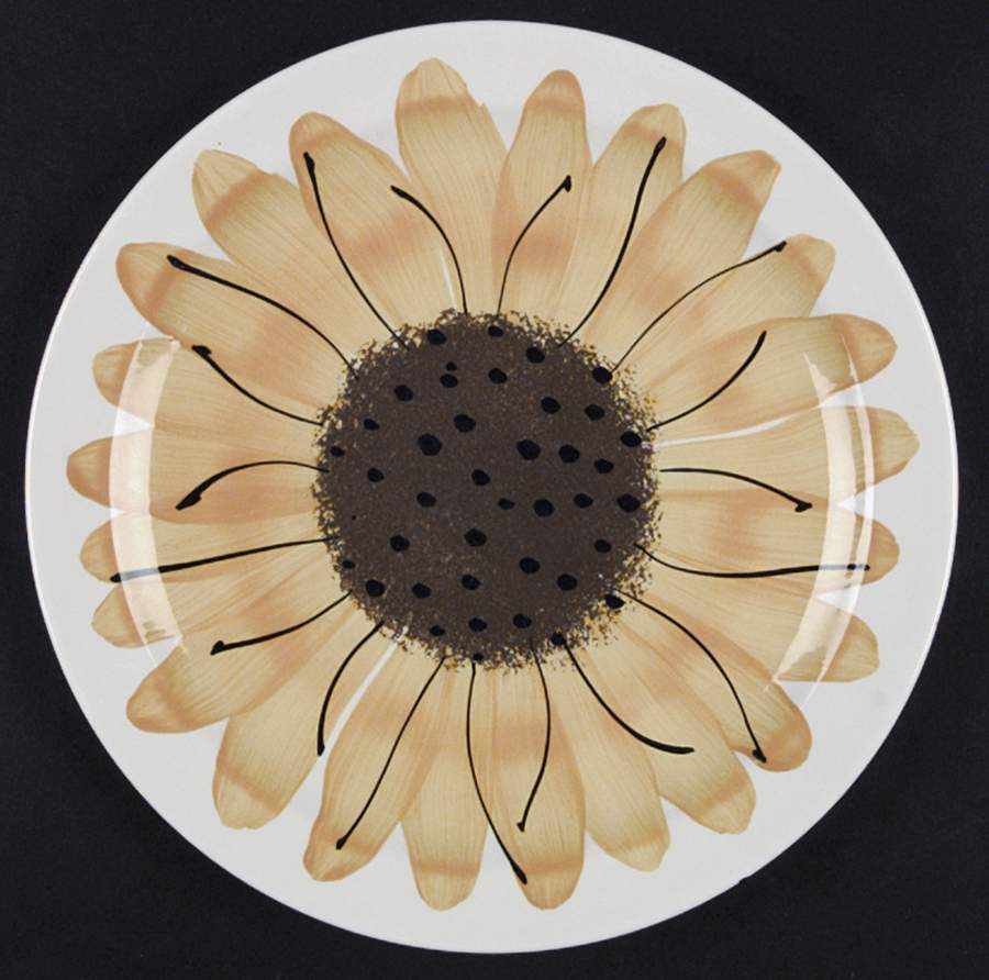 Sunflower Dinner Plate by Island Worcester-1