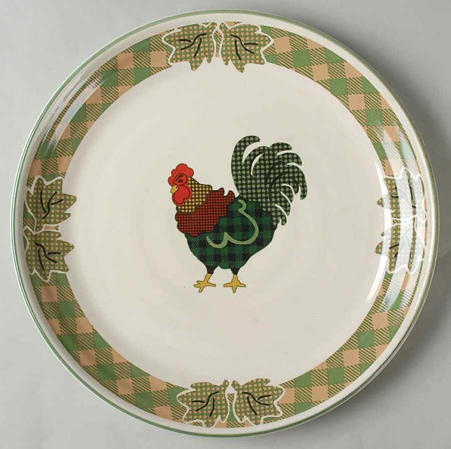 Rooster Morn Dinner Plate by International-1