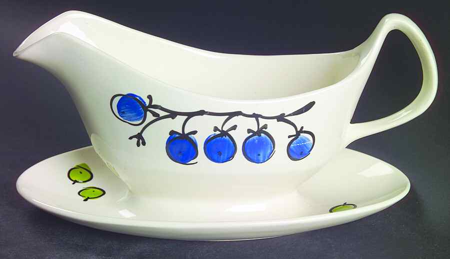Salad Days Gravy Boat with Attached Underplate by Island Worcester-1
