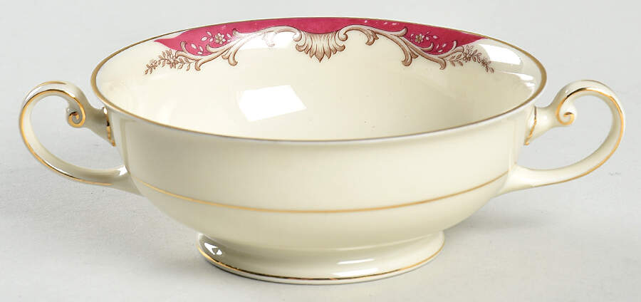IMB26 Footed Cream Soup Bowl by Imperial Bohemian-1