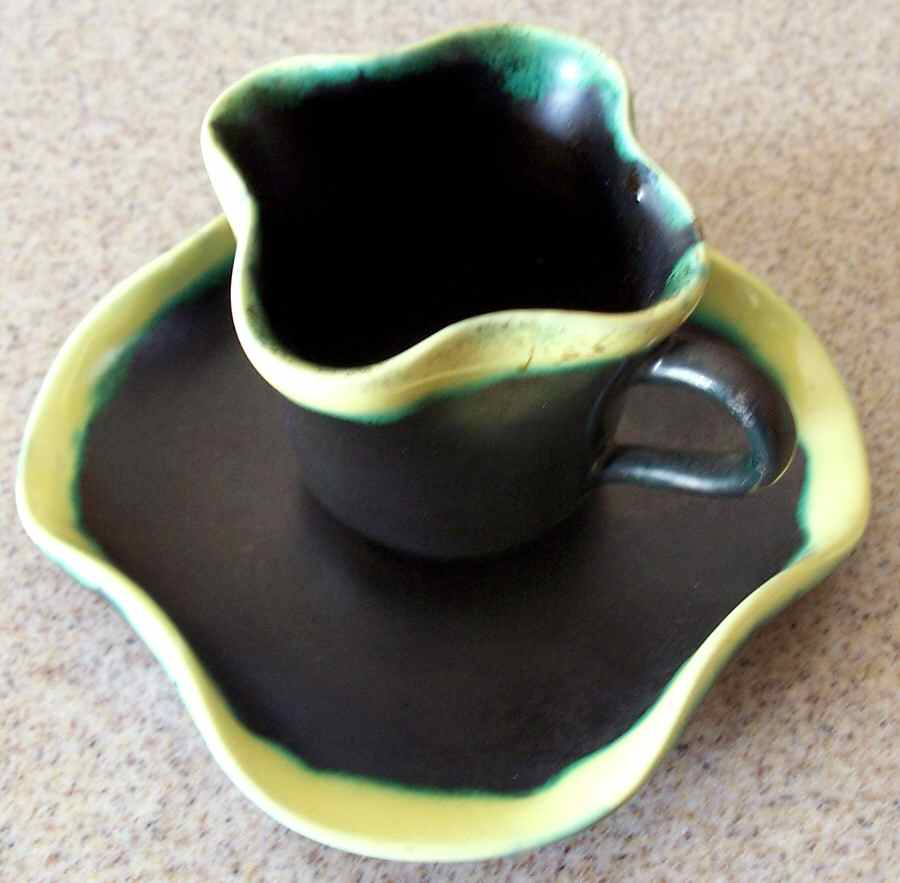 ICD1 Flat Demitasse Cup & Saucer Set by IL Cardo D Oro-1
