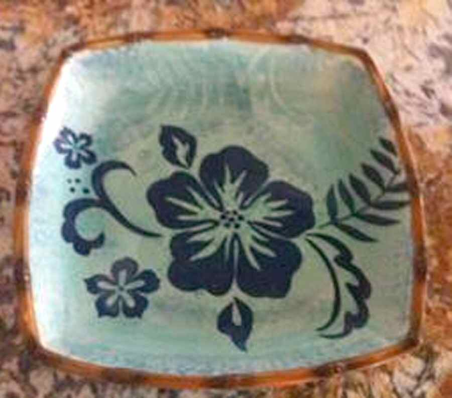ISR1 Square Dinner Plate by Island Treasures-1