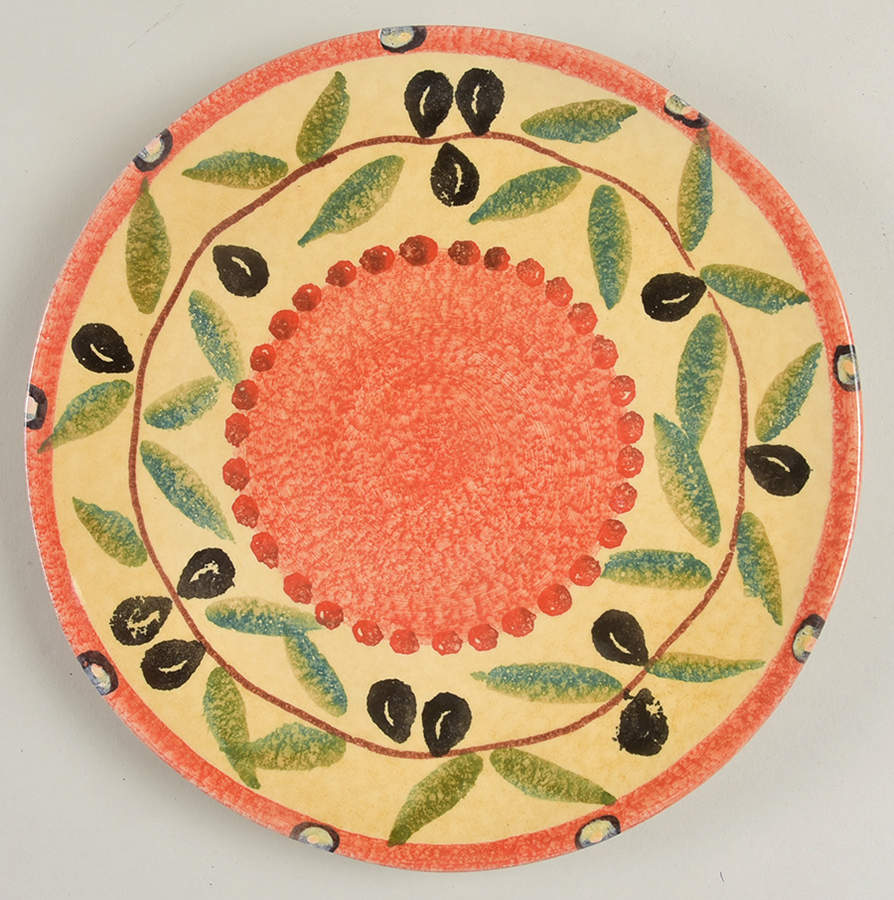 Tuscan Olives Salad Plate by Italica Ars-1
